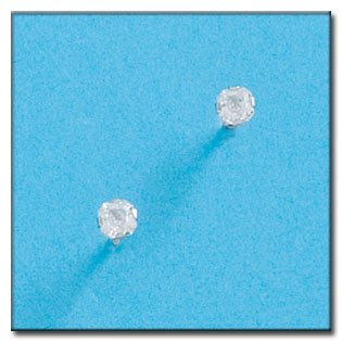 PENDIENTES ORO BLANCO 18KL CIRCONITAS