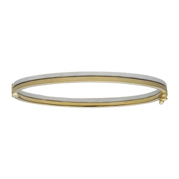 [PU974] BRAZALETE BICOLOR ORO 18KL