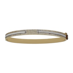 [PU1007] BRAZALETE BICOLOR ORO 18KL CIRCONITAS