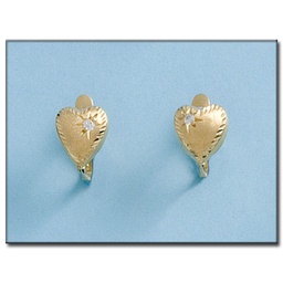 [P691] PENDIENTES EN ORO DE 18KL CORAZON