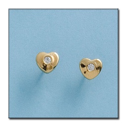 [P1561] PENDIENTES EN ORO DE 18KL CORAZONES