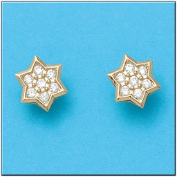 [P776] PENDIENTES EN ORO DE 18KL ESTRELLAS