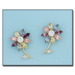 [P6351] PENDIENTES EN ORO DE 18KL FLOR