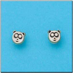 [P385] PENDIENTES EN ORO DE 18KL OSO PANDA 