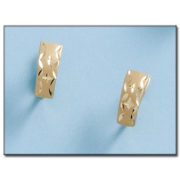 [P631] PENDIENTES EN ORO DE 18KL TALLADOS - RETIRADO CATALOGO