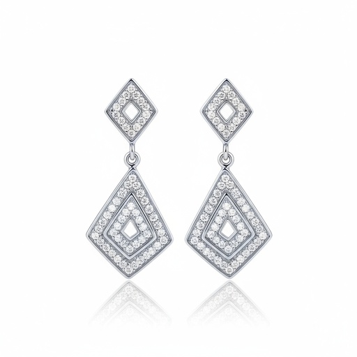 PENDIENTES PLATA 925MM CIRCONITAS