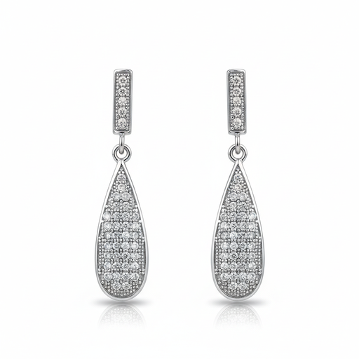 PENDIENTES PLATA 925MM CIRCONITAS