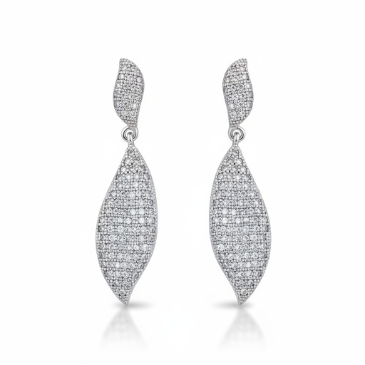 PENDIENTES PLATA 925MM CIRCONITAS