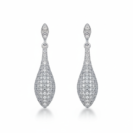 PENDIENTES PLATA 925MM CIRCONITAS
