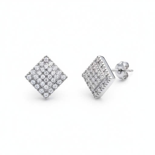 PENDIENTES PLATA 925MM CIRCONITAS