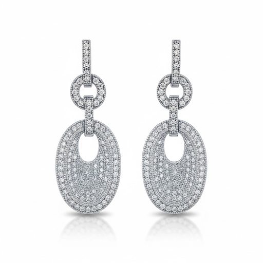 PENDIENTES PLATA 925MM CIRCONITAS