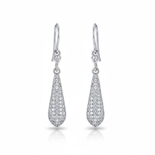 PENDIENTES PLATA 925MM CIRCONITAS