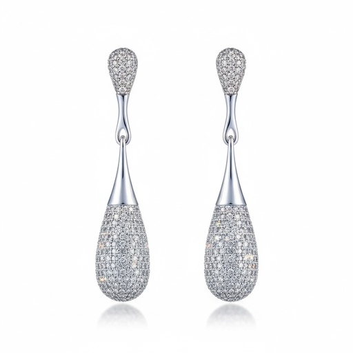 PENDIENTES PLATA 925MM CIRCONITAS