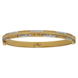 [PU846] BRAZALETE RODIADO ORO 18KL TALLADO