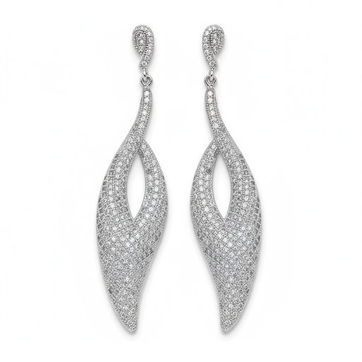 PENDIENTES PLATA 925MM CIRCONITAS