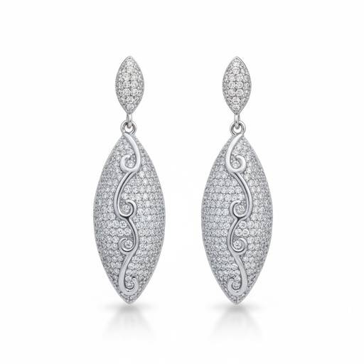 PENDIENTES PLATA 925MM CIRCONITAS