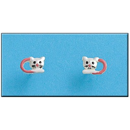 [AG1282] PENDIENTES GATO PLATA 925MM