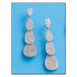 [AG1388] PENDIENTES LAGRIMA CIRCONITAS PLATA 925MM