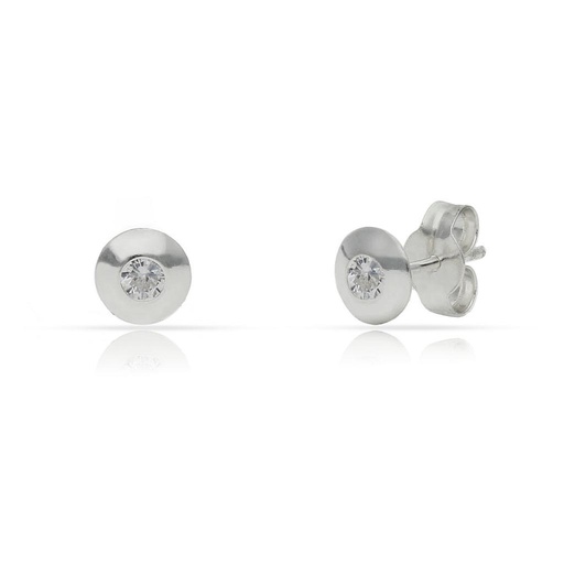 PENDIENTES PLATA 925MM CIRCONITAS - 5MM