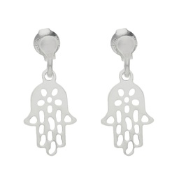 [AG1599] PENDIENTES MANO DE FATIMA PLATA 925MM - 9x19MM