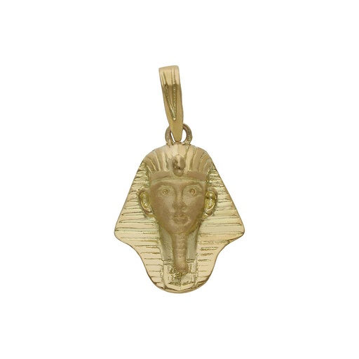 CABEZA ORO 18KL TUTANKAMON - 15X20MM