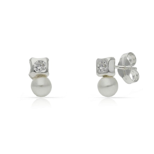 PENDIENTES PLATA 925MM PERLAS