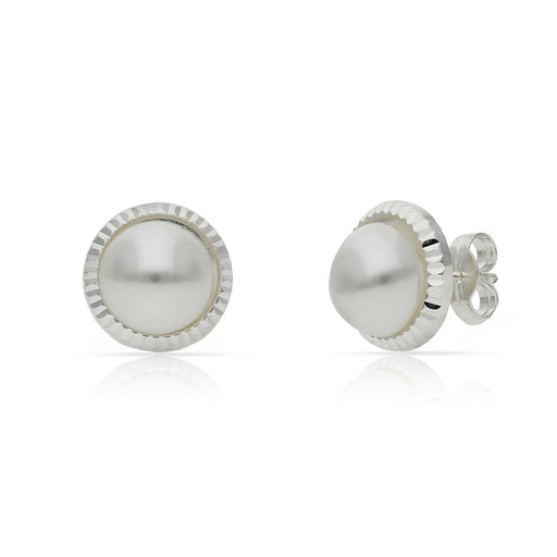 PENDIENTES PLATA 925MM PERLAS - 10.50MM