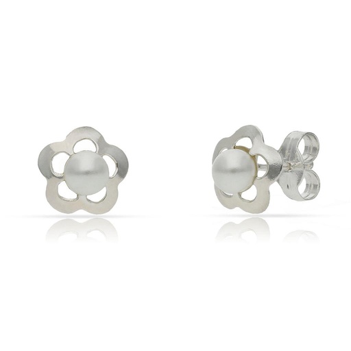 PENDIENTES PLATA 925MM PERLAS - 8MM