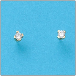 [P326] PENDIENTES ORO 18KL CIRCONITAS