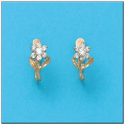 [P838] PENDIENTES ORO 18KL CIRCONITAS