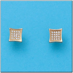 [P675] PENDIENTES ORO 18KL CIRCONITAS