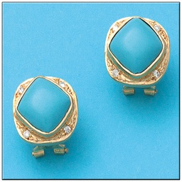 [P438] PENDIENTES ORO 18KL CIRCONITAS