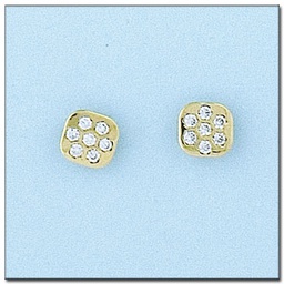 [P6013] PENDIENTES ORO 18KL CIRCONITAS