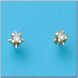 [P322] PENDIENTES ORO 18KL CIRCONITAS