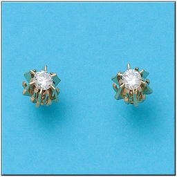 [P324] PENDIENTES ORO 18KL CIRCONITAS