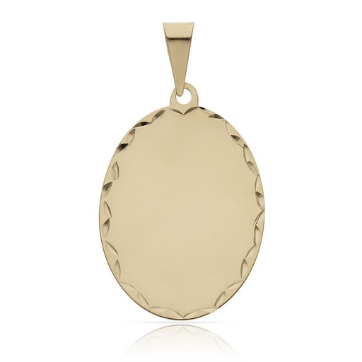 PLACA ORO 18KL TALLADA - 21X29MM