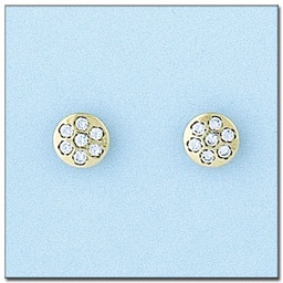 [P6012] PENDIENTES ORO 18KL CIRCONITAS