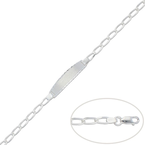 PULSERA BILBAO PLATA 925MM - 4MM