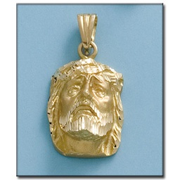 [CB1763] CABEZA CRISTO ORO 18KL DE 18X28MM