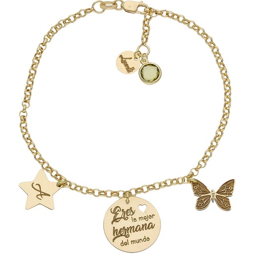 PULSERA MI HISTORIA ORO 18KL HERMANA