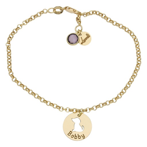 PULSERA MI HISTORIA ORO 18KL MASCOTA
