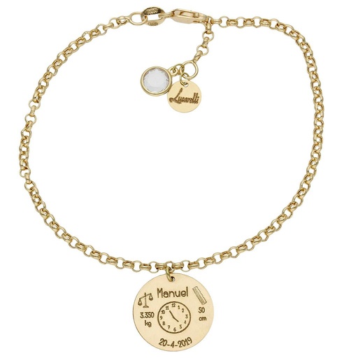 PULSERA MI HISTORIA ORO 18KL NATALICIO
