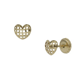 [P1151] PENDIENTES ORO 18KL CORAZON - 5MM