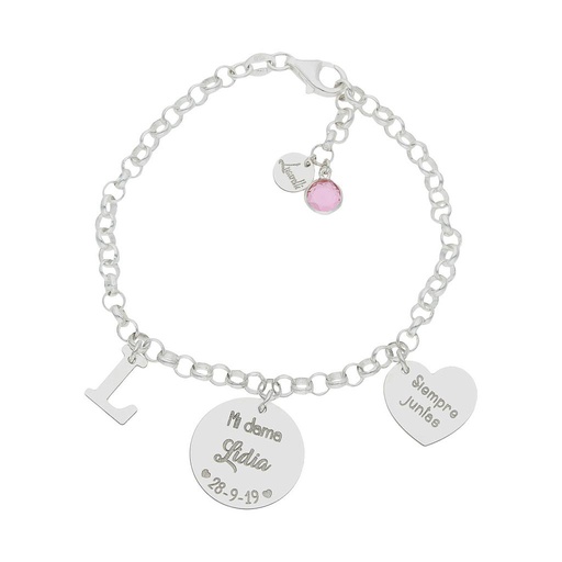 PULSERA MI HISTORIA PLATA 925MM DAMA HONOR