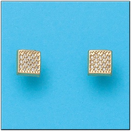 [P817] PENDIENTES ORO 18KL CUADRADOS