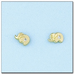 [P5999] PENDIENTES ORO 18KL ELEFANTE - 7x4.50MM