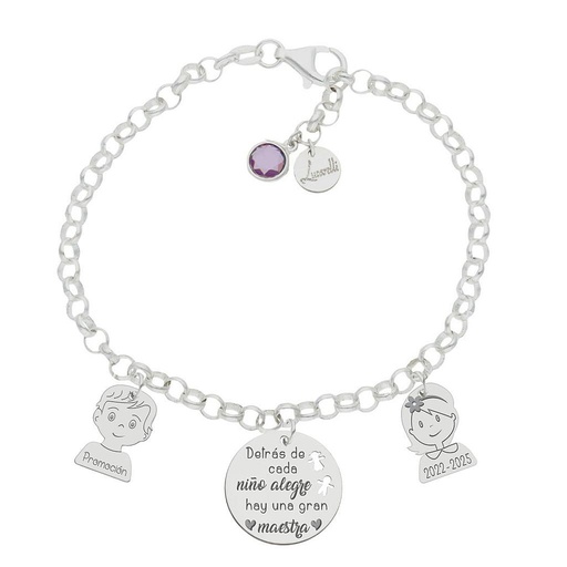 PULSERA MI HISTORIA PLATA 925MM GRAN MAESTRA