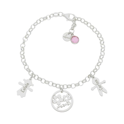 PULSERA MI HISTORIA PLATA 925MM MAMA