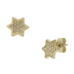 [P936] PENDIENTES ORO 18KL ESTRELLAS - 8MM