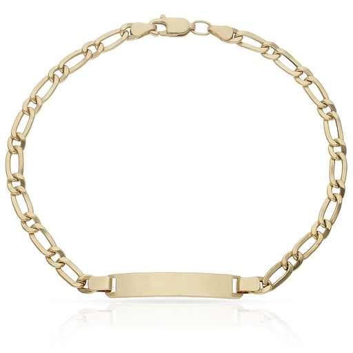 PULSERA ORO 18KL - 1x1 PLACA